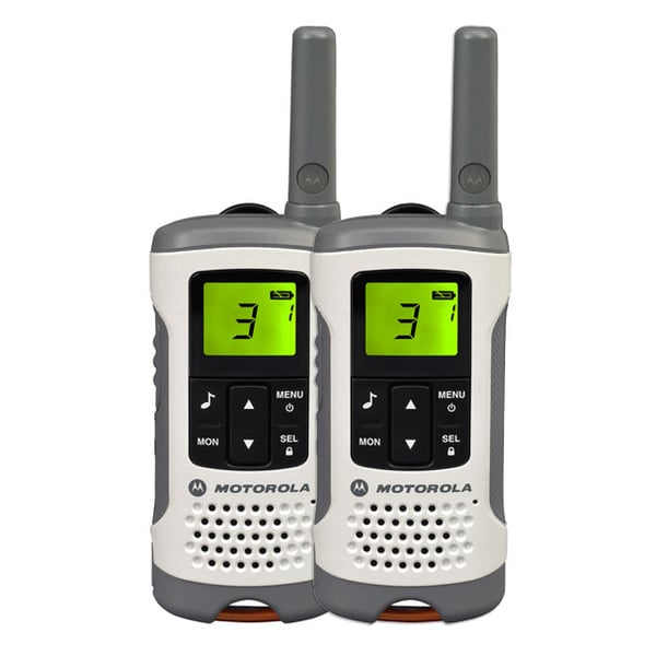 Motorola TLKRT50 P14MAB03A1AU Walkie Talkie White Twin Pack & Charger