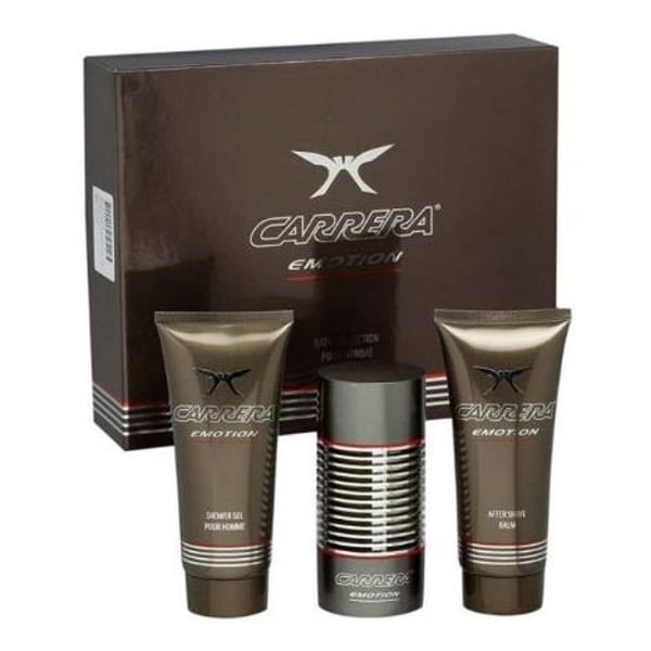 Carrera Emotion Gift Set For Men (Carrera Emotion 100ml EDT + After Shave Balm 150ml + Shower Gel 150ml)