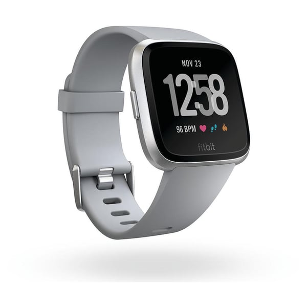 Fitbit Versa Fitness Watch Grey/Silver Aluminum - FB505SRGYEU