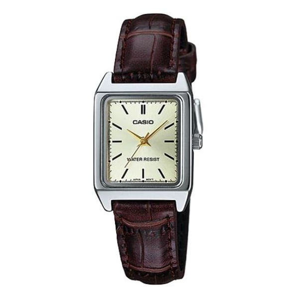 Casio square store analogue watch