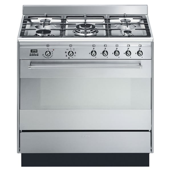 Smeg gas stove with electric oven hot sale