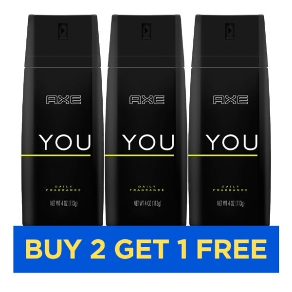 Axe You Daily Fragrance 150ml - Buy 2 Get 1 Free