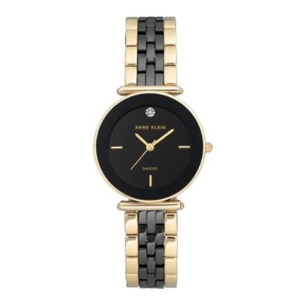 Anne Klein Quartz Analog Black Dial Metal Strap Watch For, 49% OFF