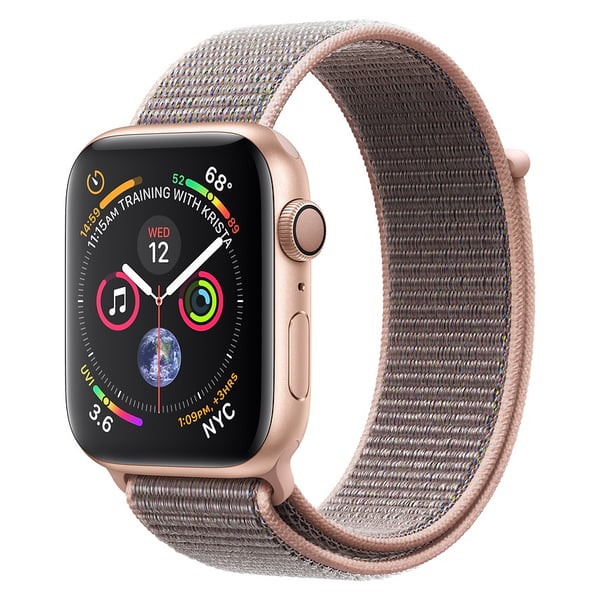 Apple Watch Series 4 GPS 44mm Gold Aluminium Case With Pink Sand Sport Loop Pre order