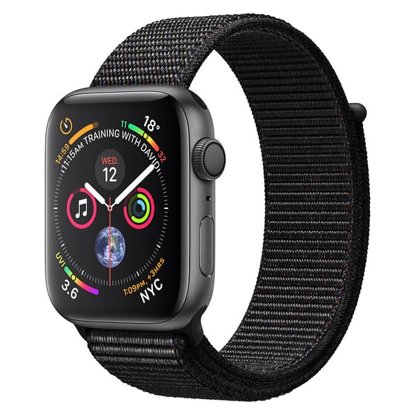 Apple Watch Series 4 GPS 44mm Speace Grey Aluminium Case With Black Sport Loop price in Bahrain Buy Apple Watch Series 4 GPS 44mm Speace Grey Aluminium Case With Black Sport Loop