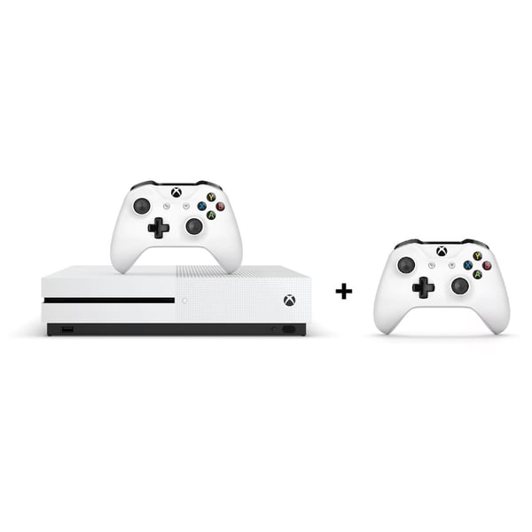 Microsoft XBOX Xbox One S 1TB Console+Additional Controller White