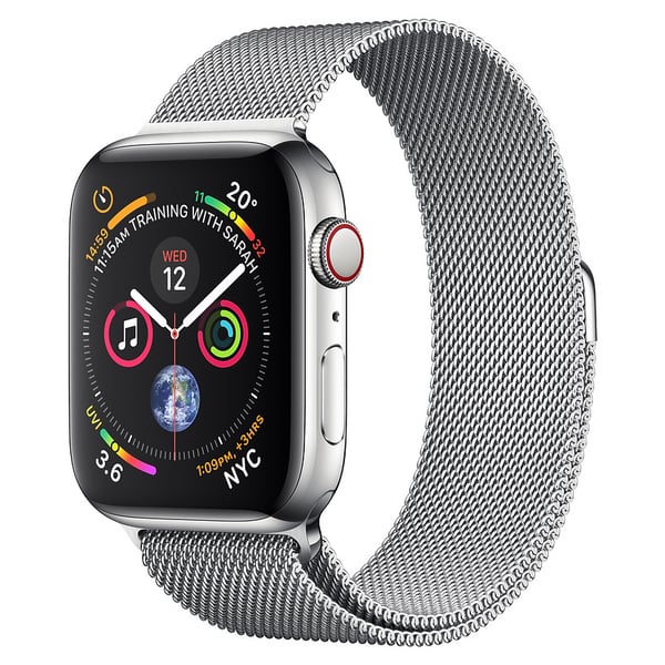 Apple Watch Series 4 GPS + Cellular 40mm Stainless Steel Case With Milanese Loop