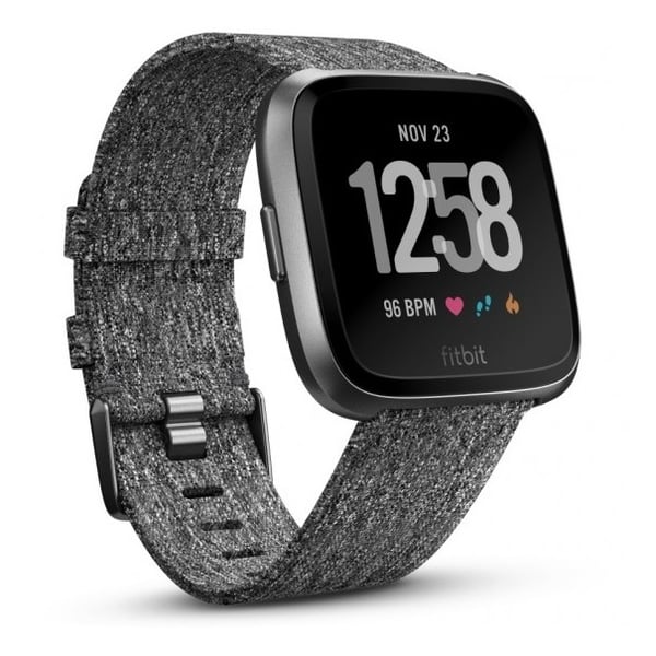 Fitbit Versa Fitness Watch Special Edition Charcoal Woven/Graphite Aluminum