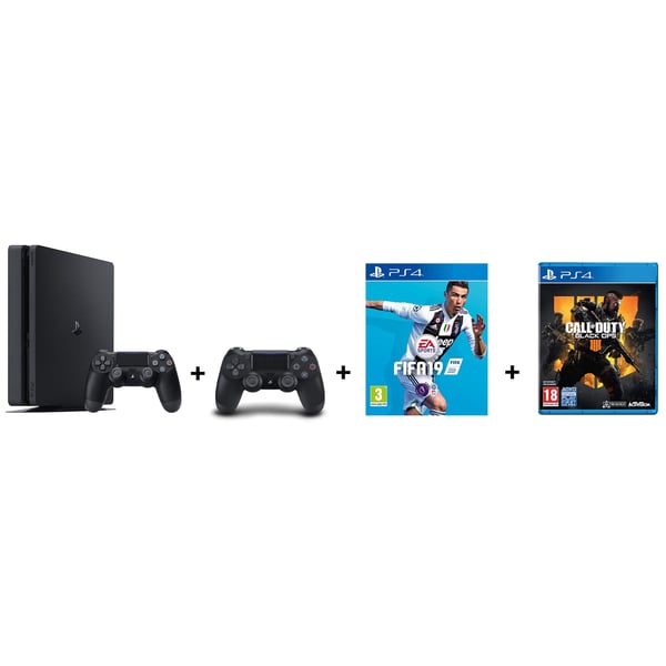 Ps4 with 2 controllers and best sale fifa 19