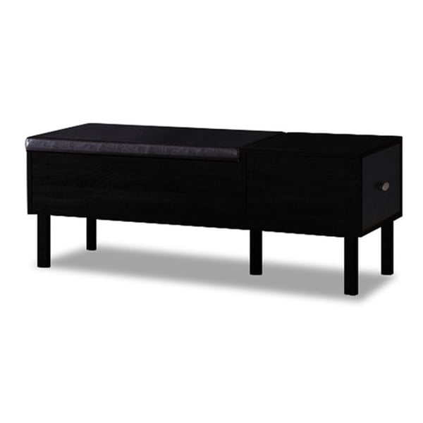 Black entryway deals bench