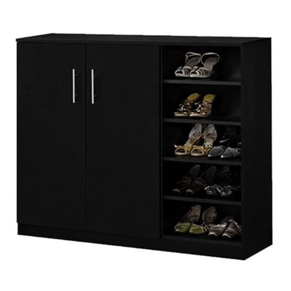 Shoe store rack black