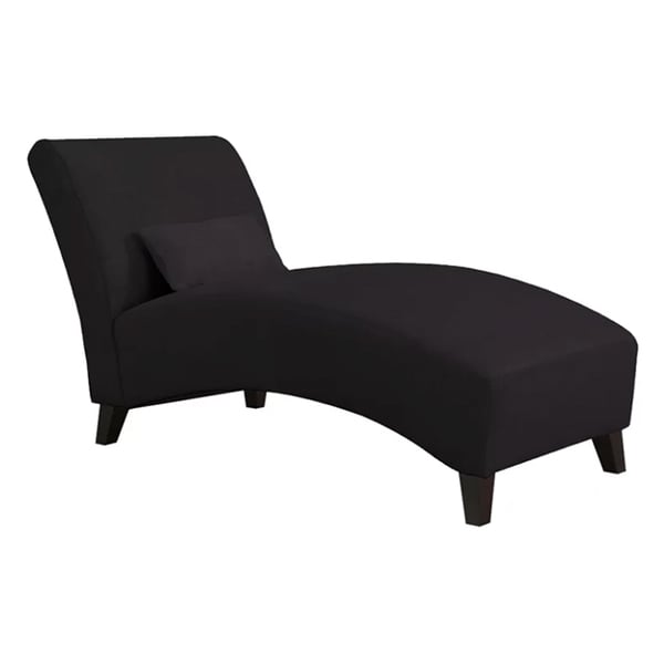 Black chaise deals chair