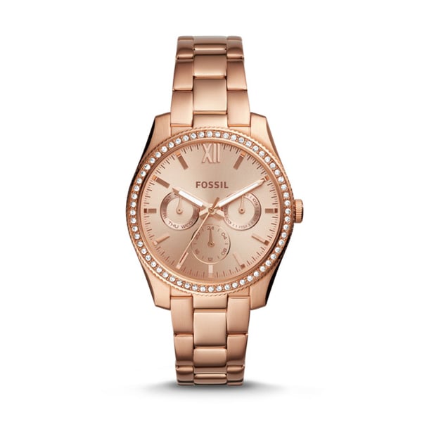Buy Fossil ES4315 Scarlette Multifunction Rose Gold-Tone Stainless ...