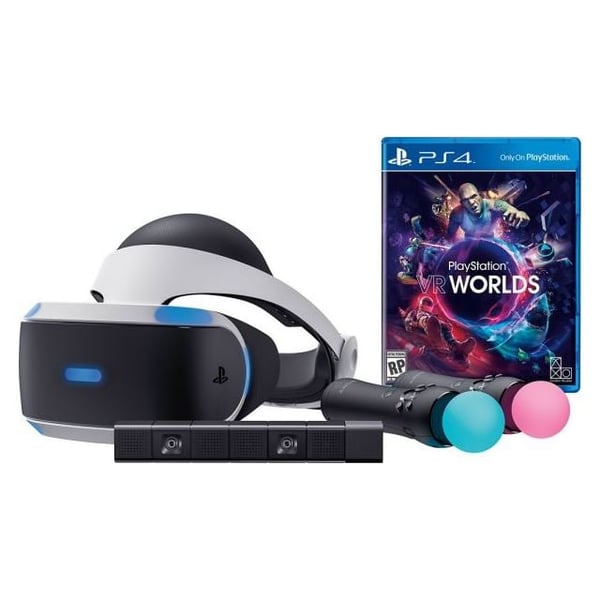 Buy Sony PlayStation VR Headset White/Black – Middle East Version + Camera  + MoveMotion Controller + 1 Game Bundle Online in UAE