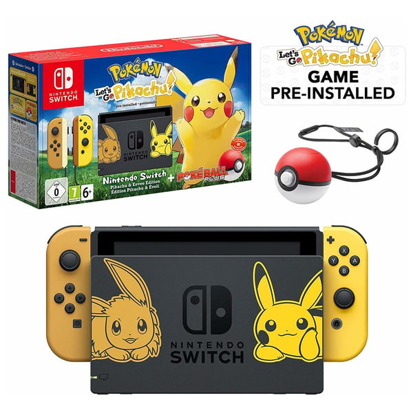 Buy Nintendo Switch 32GB Yellow Middle East Version + Pokemon