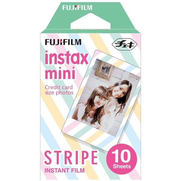 Fujifilm Instax Mini STRIPE Instant Films 10 Sheets Pack
