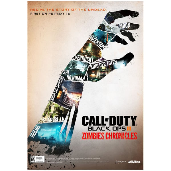 Xbox One Call Of Duty Black OPS III Zombies Chronicles Edition Game
