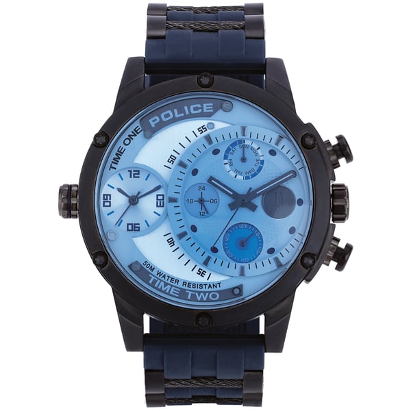 Police adder watch blue best sale