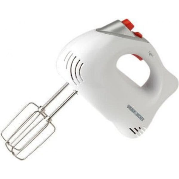 Black+Decker M300 300-Watt Hand Mixer (White and Grey) - Free Shipping