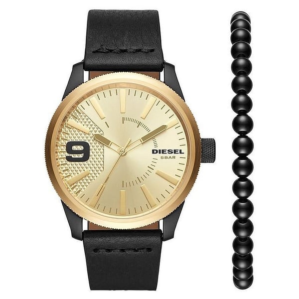 Diesel rasp cheap watch gold