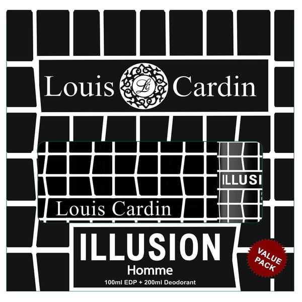 Louis Cardin Illusion EDP 100ml + Deo 200ml