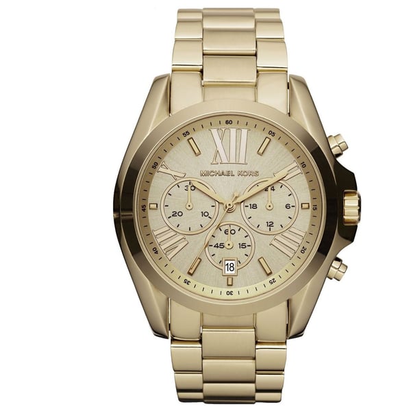 マイケルコース MICHAEL KORS MK5605 ゴールド Michael Kors Bradshaw MK5605 Gold Dial Gold Tone Unisex 43