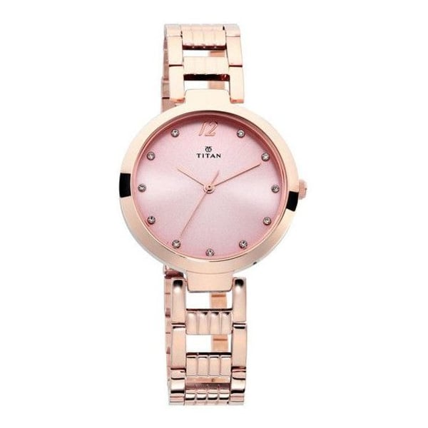 Titan 2480WM03 Sparkle Pink Dial Analog Watch For Ladies price in