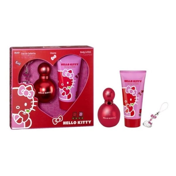 Hello Kitty 100ml Eau de Toilette Pink Body Lotion Charm Set For Women price in Bahrain Buy Hello Kitty 100ml Eau de Toilette Pink Body Lotion Charm Set