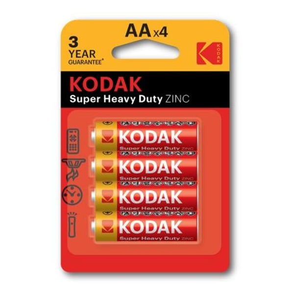 Kodak Extra Heavy Duty 1.5V Battery x 4Pcs