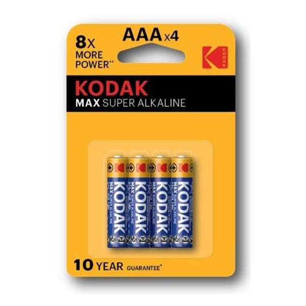 Kodak Max 1.5V Alkaline Battery AAA x 4pcs