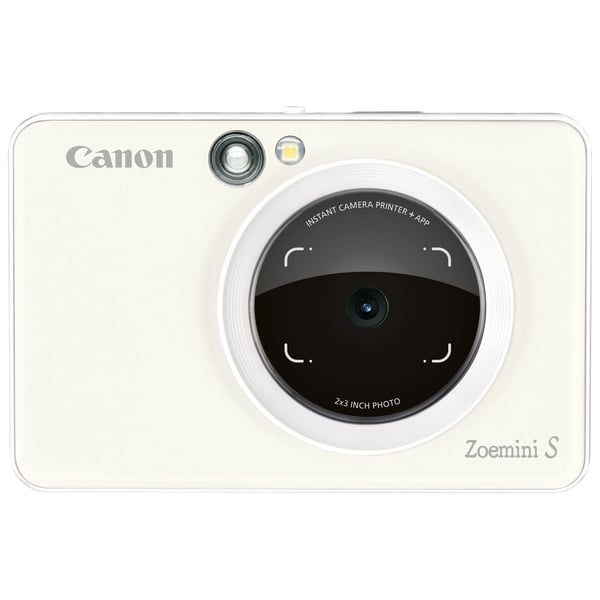 كاميرا كانون ZOEMINI S الفورية مع طابعة لون أبيض لؤلؤي