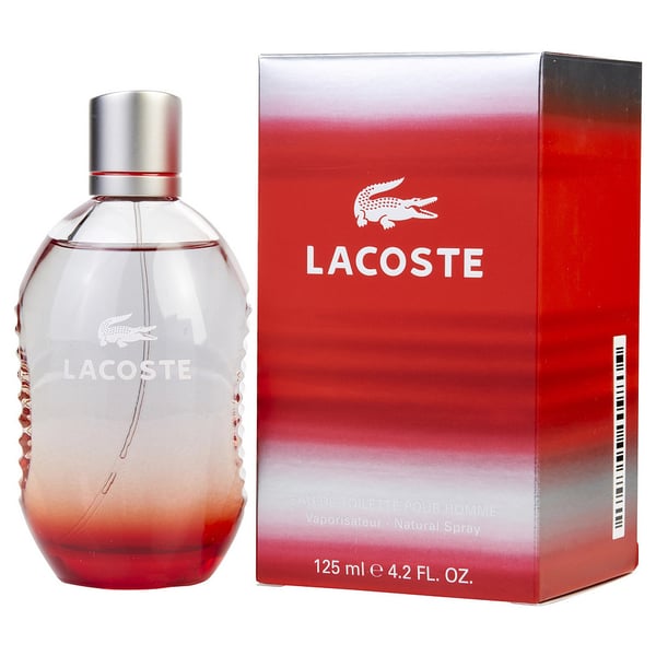 Perfume shop shop lacoste red