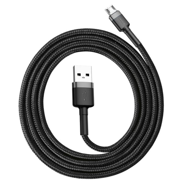 Baseus Cafule Micro USB Cable 2.4A 1m - Grey/Black