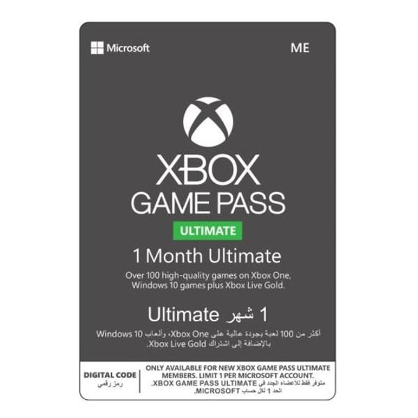 Microsoft QHW-00006 Xbox Game Pass Ultimate 1 Month ESD MEA
