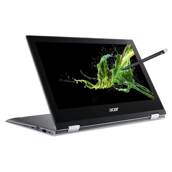 Acer Spin 1 SP111-34N-C2YP Laptop - Celeron 1.1GHz 4GB 64GB Shared Win10s 11.6inch FHD Grey English/Arabic Keyboard