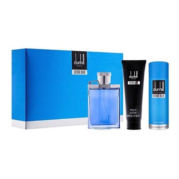 Buy Dunhill Desire Blue 3Pcs Gift Set For Men Online in UAE