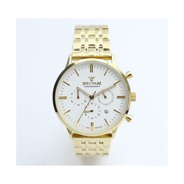 Buy Spectrum Multidimensional Stainless Steel Men s Gold Watch