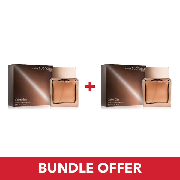 Buy Calvin Klein Euphoria Intense EDT Men 100mlx2 Bundle Offer Online in UAE Sharaf DG