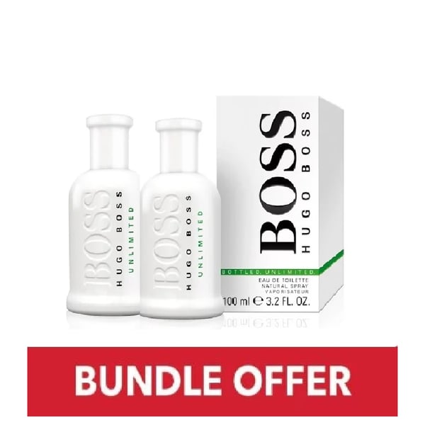 Hugo Boss Unlimited Eau De Toilette For Men 100ml Pack of 2 Bundle Offer price in Bahrain Buy Hugo Boss Unlimited Eau De Toilette For Men 100ml Pack of 2