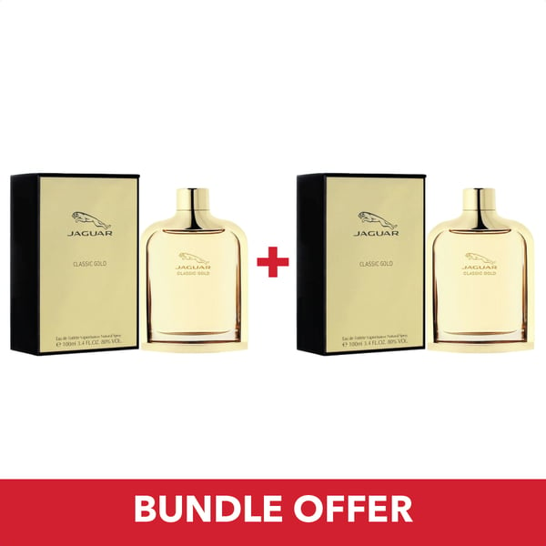 Buy Jaguar Classic Gold EDT Men 100mlx2 Bundle Offer Online in UAE