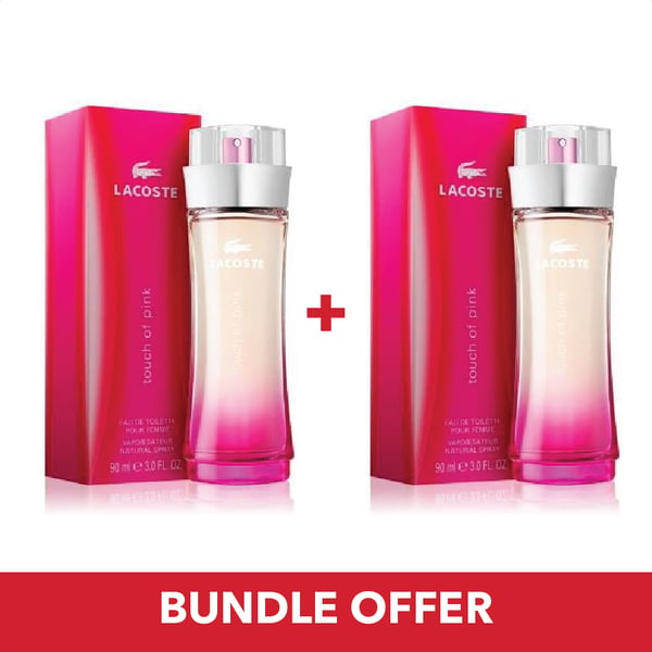 Lacoste Touch Of Pink EDT Women 90mlx2 Bundle Offer