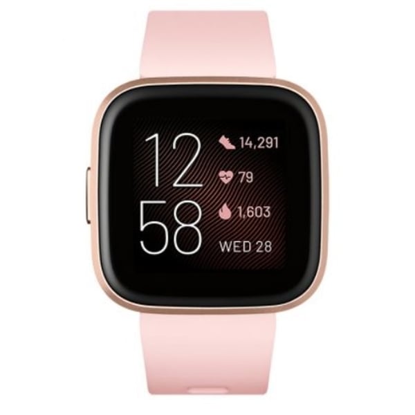 Buy Fitbit Versa 2 Smartwatch Petal Copper Rose Aluminum Online in