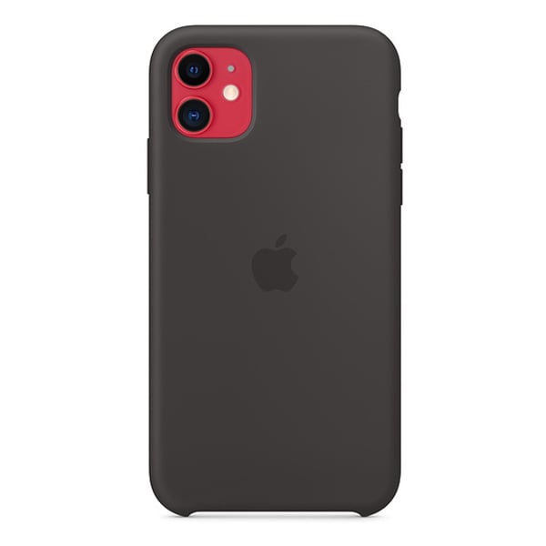 Buy Apple Silicone Case Black iPhone 11 Online in UAE Sharaf DG