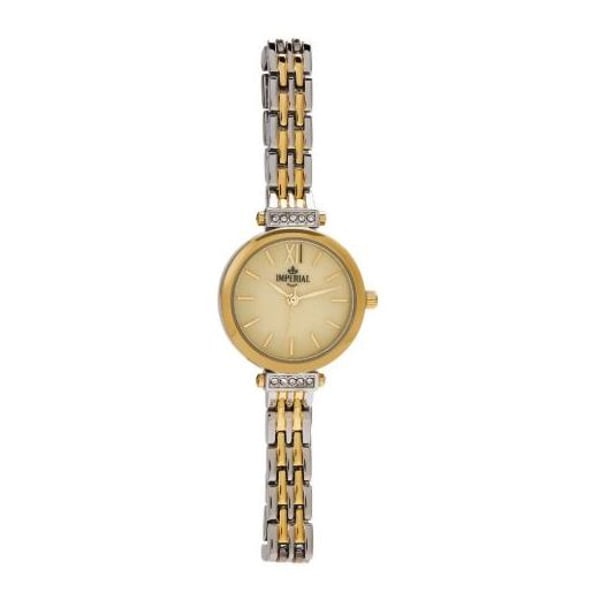 Buy IMPERIAL Gold Silver Stainless Steel Analog Watch For Women