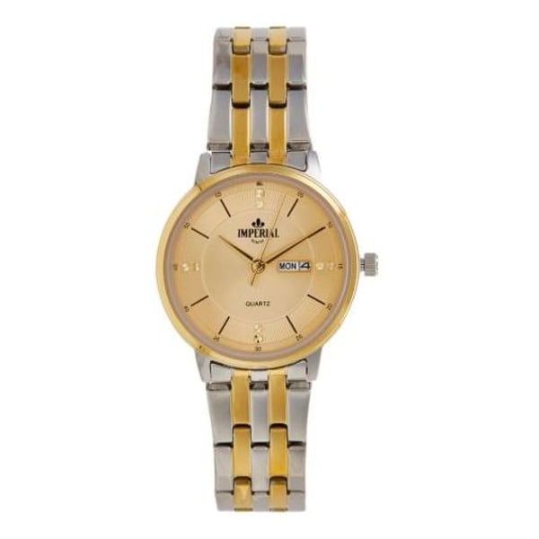 Buy IMPERIAL Gold Silver Stainless Steel Analog Watch For Women IMP.AM1601L1003 Online in UAE Sharaf DG