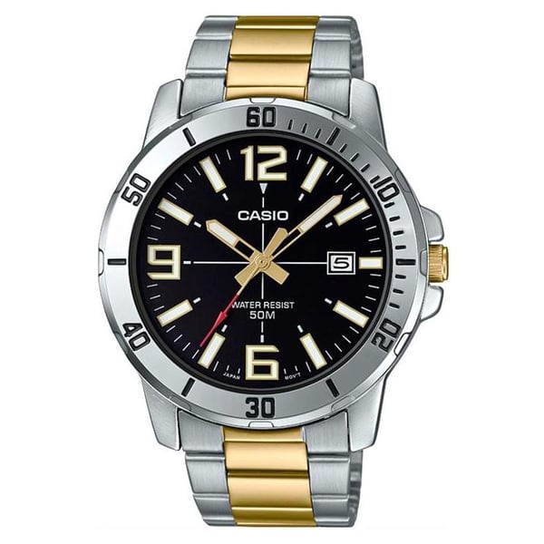 Casio gold cheap stainless steel watch