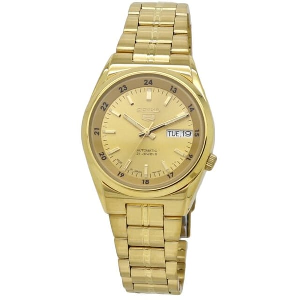 Seiko 21 Jewels Gold Metal Analog Watch For Men SNK574J1 price in