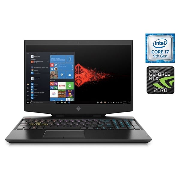 HP OMEN 15-DH0011NE Gaming Laptop - Core i7 2.6GHz 32GB 1TB 8GB Win10 15.6inch FHD Shadow Black