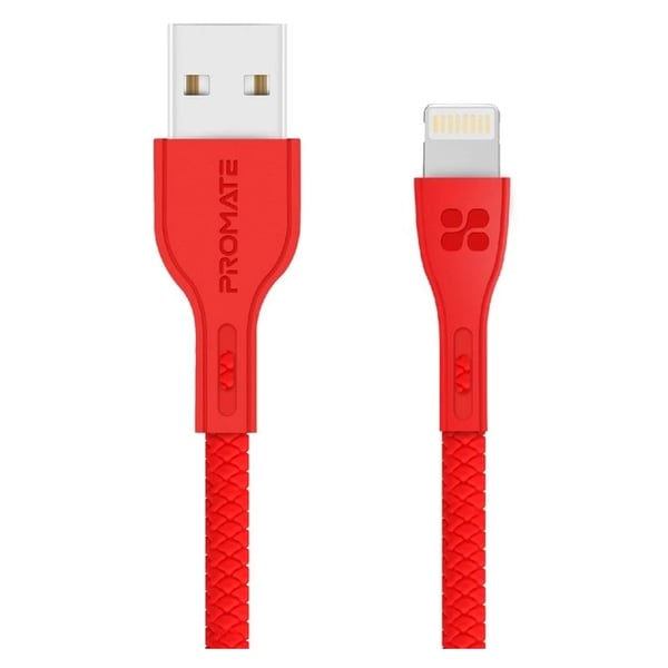 Promate Lightning Cable 1.2m Red