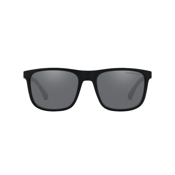 Emporio Armani Black Plastic Men EM-4129-504287-56 Sunglasses